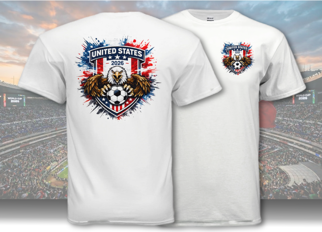 USA Team Patch T-Shirt - 2026 Soccer Fan Gear