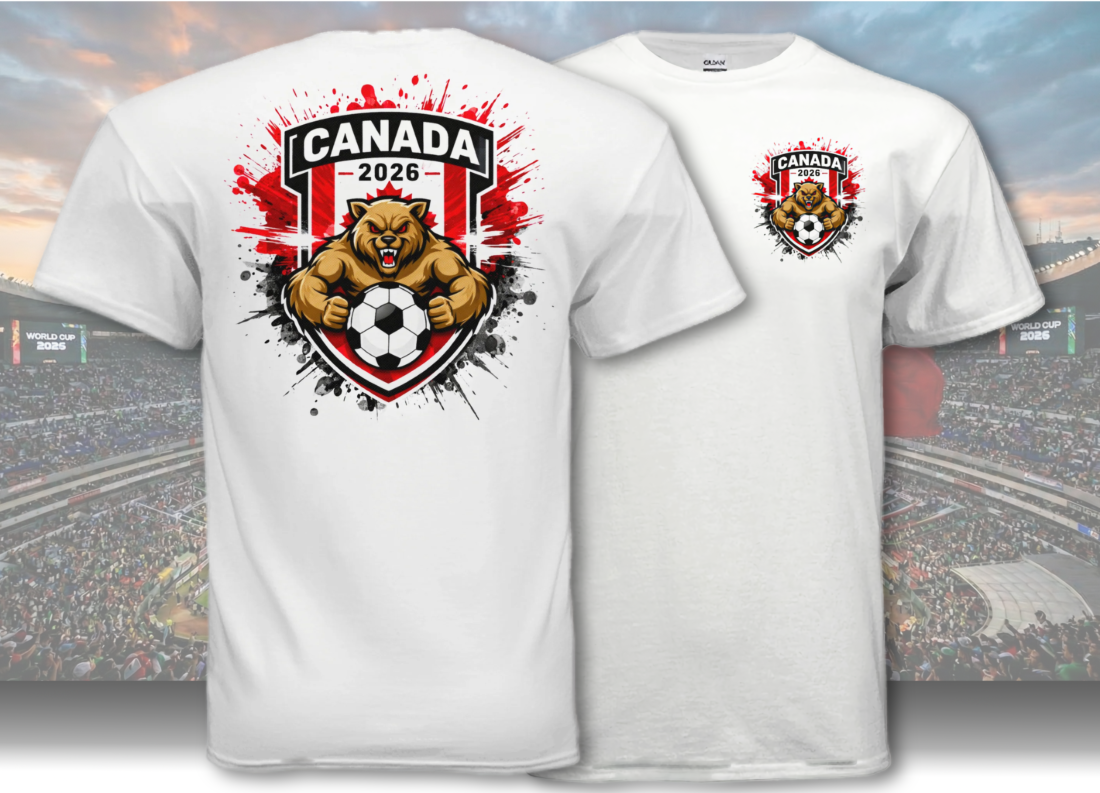 Canada Team Patch T-Shirt - 2026 Soccer Fan Gear