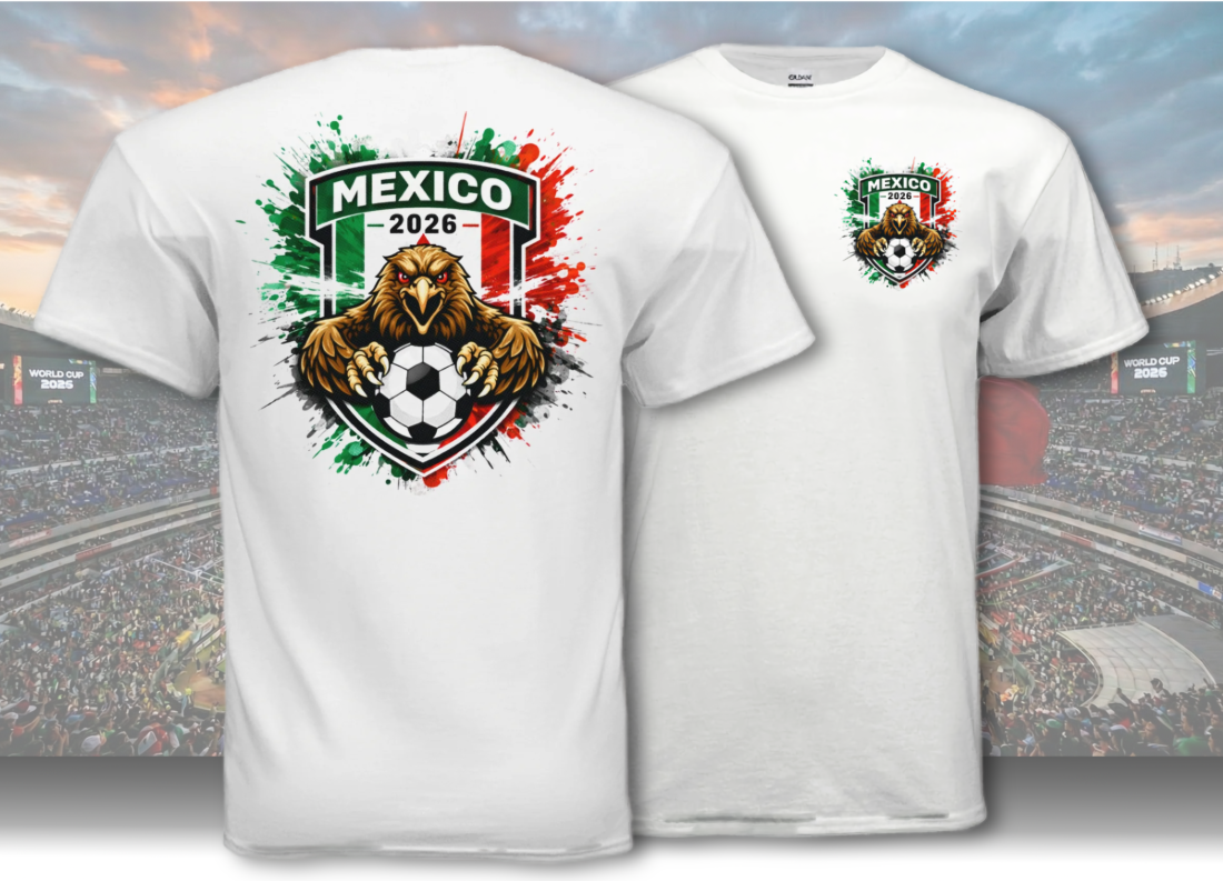 Mexico Team Patch T-Shirt - 2026 Soccer Fan Gear