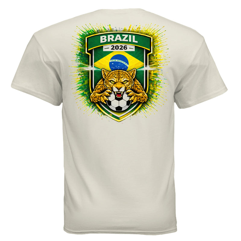 Brazil Team Patch T-Shirt - 2026 Soccer Fan Gear-zoom-