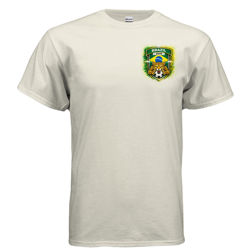 Brazil Team Patch T-Shirt - 2026 Soccer Fan Gear-zoom-