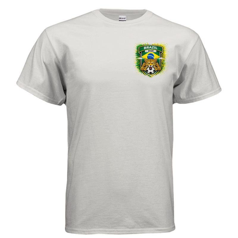 Brazil Team Patch T-Shirt - 2026 Soccer Fan Gear-zoom-