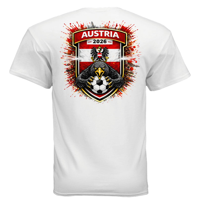 Austria Team Patch T-Shirt - 2026 Football Fan Gear-zoom-