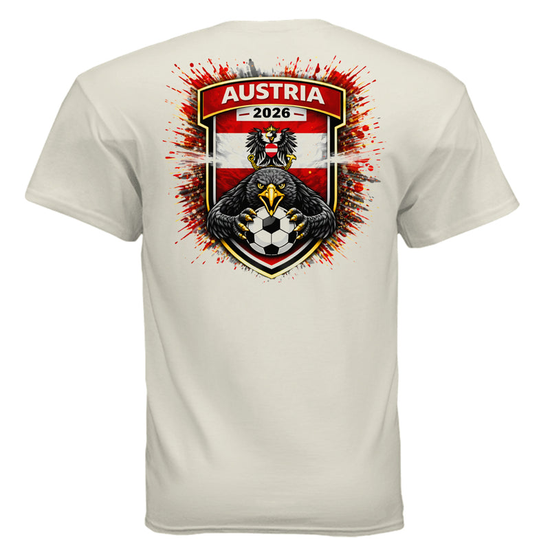 Austria Team Patch T-Shirt - 2026 Football Fan Gear-zoom-