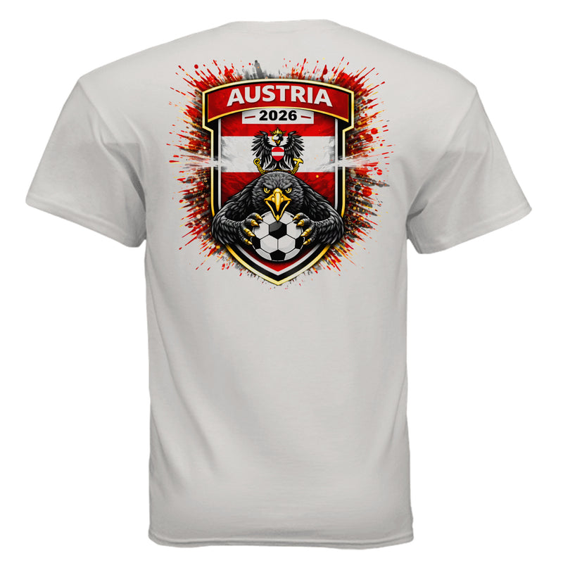 Austria Team Patch T-Shirt - 2026 Football Fan Gear-zoom-