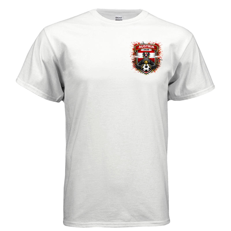 Austria Team Patch T-Shirt - 2026 Football Fan Gear-zoom-