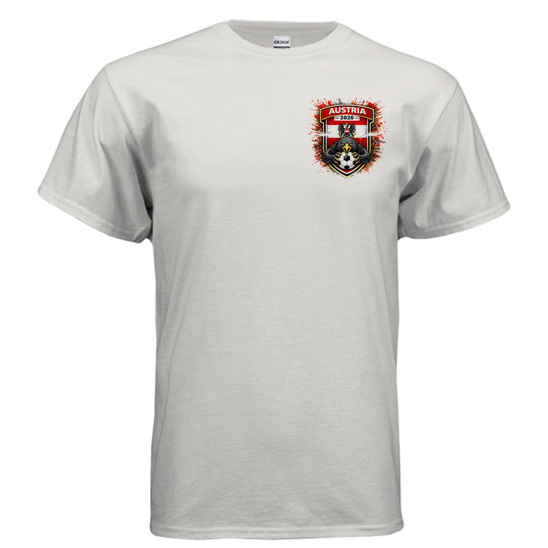 Austria Team Patch T-Shirt - 2026 Football Fan Gear-zoom-
